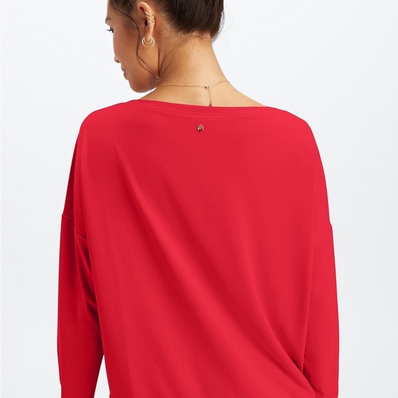 Fabletics Eco Sleek Knit Boat Neck Pullover-Women’s medium - Picture 2 of 6